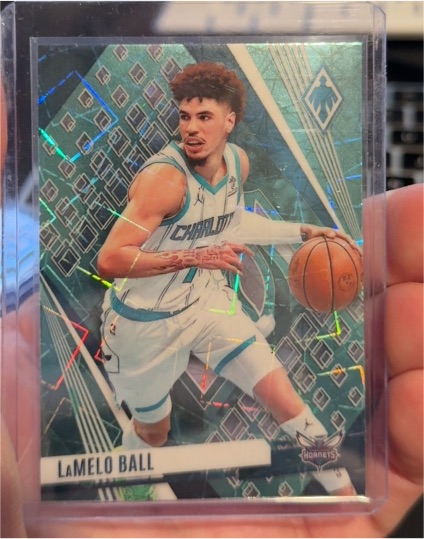 2023-24 Panini Phoenix #140 LaMelo Ball Teal Lazer — front