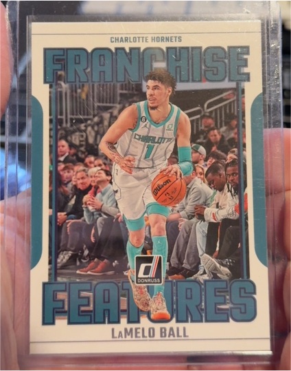 2023-24 Panini Donruss #12 LaMelo Ball Franchise Features Charlotte Hornets — front