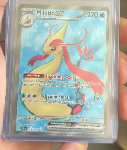 2024 Pokémon SV Surging Sparks #217 Milotic EX — front