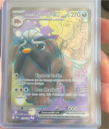 2025 Pokemon TCG #218 Arven's Mabosstiff ex — front