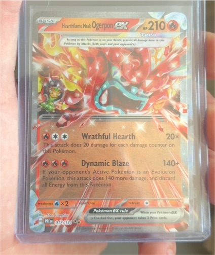 2023 Pokémon TCG Hearthflame Mask Ogerpon ex 017/131 — front