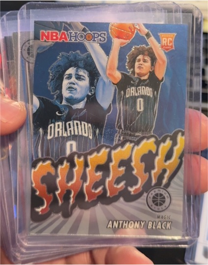2023-24 Panini NBA Hoops Premium Stock #2 Anthony Black Sheesh — front