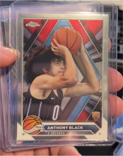 2023-24 Topps Chrome #186 Anthony Black — front
