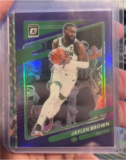 2021-22 Panini Donruss Optic #19 Jaylen Brown — front