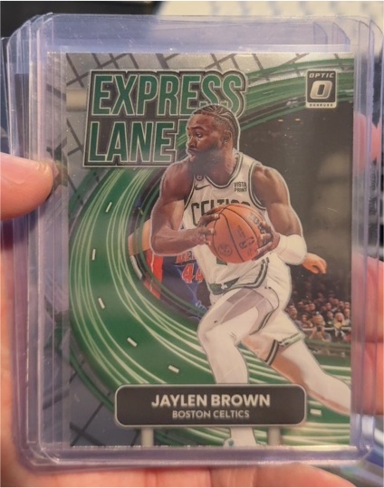 2022-23 Donruss Optic #21 Jaylen Brown Express Lane Boston Celtics — front