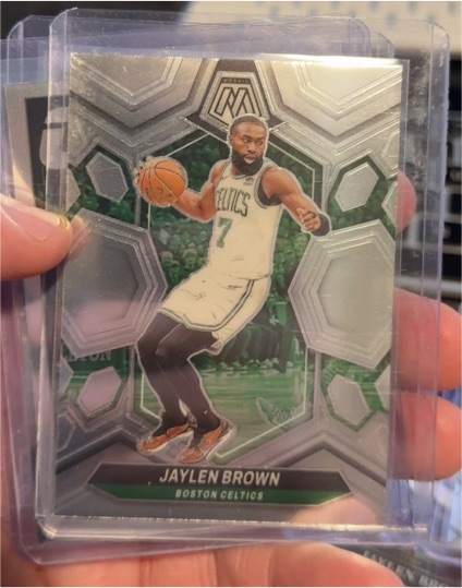 2023-24 Panini Mosaic #182 Jaylen Brown — front