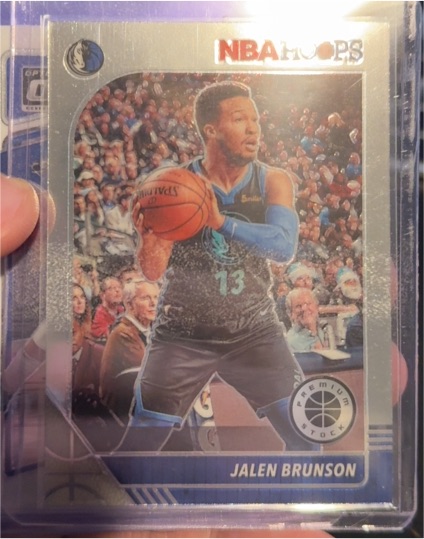 2019-20 Panini NBA Hoops Premium Stock #42 Jalen Brunson — front