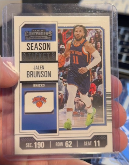 2023-24 Panini Contenders Season Ticket #59 Jalen Brunson — front