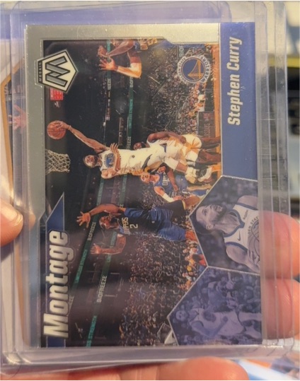 2019-20 Panini Mosaic Montage #14 Stephen Curry — front