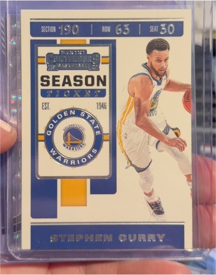 2019-20 Panini Contenders Season Ticket #92 Stephen Curry — front