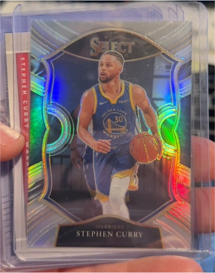 2020-21 Panini Select #57 Stephen Curry Silver Prizm Concourse — front
