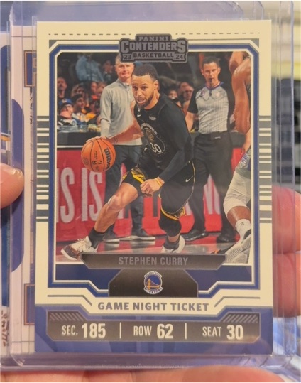 2023-24 Panini Contenders #8 Stephen Curry Game Night Ticket — front