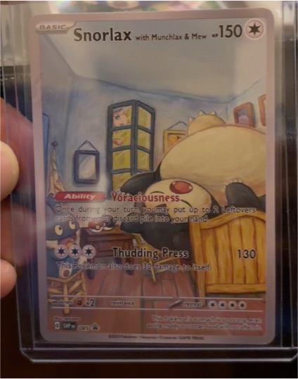 2022 Pokémon Scarlet & Violet #051 Snorlax with Munchlax & Mew — front