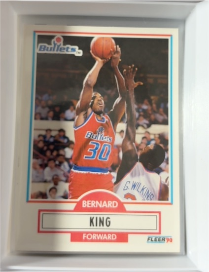 1990 Fleer #194 Bernard King — front