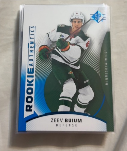 2025-26 Upper Deck SP #113 Zeev Buium Rookie Authentics Blue — front