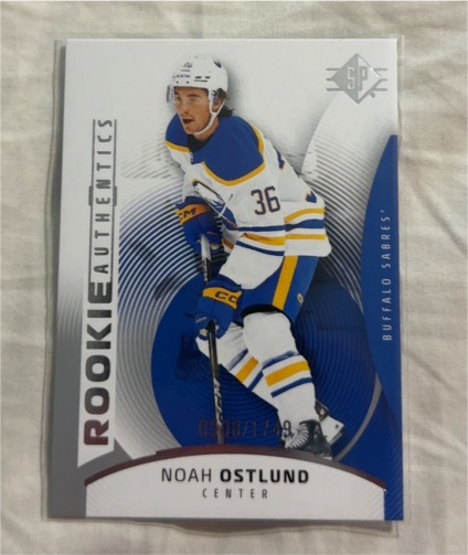 2025-26 Upper Deck SP Rookie Authentics #118 Noah Ostlund — front