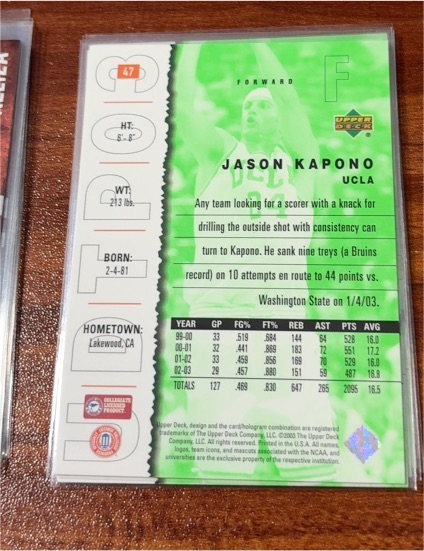 2003 Upper Deck #47 Jason Kapono — front