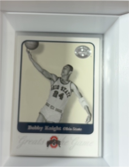 2001 Fleer Greats of the Game #10 Bobby Knight — front
