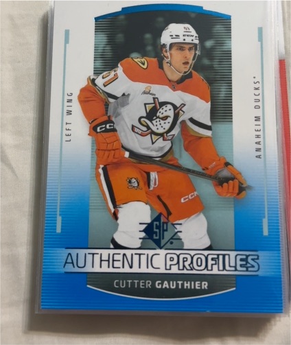 2025-26 Upper Deck SP Authentic Profiles #AP-1 Cutter Gauthier — front