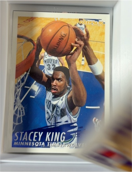 1994-95 Fleer #132 Stacey King Minnesota Timberwolves — front