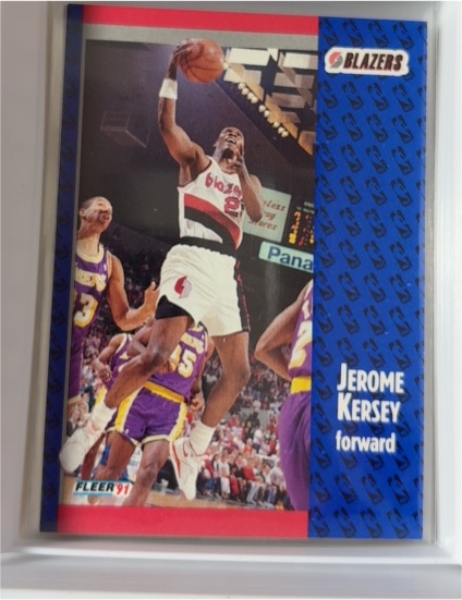 1991-92 Fleer #170 Jerome Kersey — front