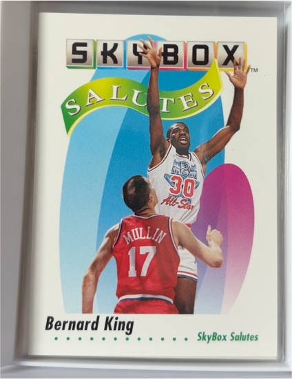 1991-92 SkyBox #573 Bernard King — front