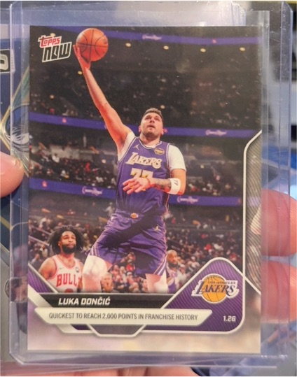 2025-26 Topps Now #136 Luka Dončić — front