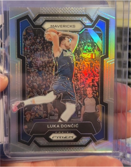 2023-24 Panini Prizm #110 Luka Dončić Silver Prizm — front