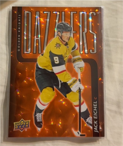 2025-26 Upper Deck #DZ-36 Jack Eichel Dazzlers Orange — front