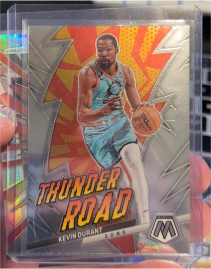 2022-23 Panini Mosaic #5 Kevin Durant Thunder Road — front