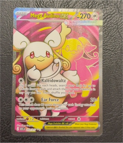 2021 Pokémon Ascended Heroes #253 Mega Audino EX — front
