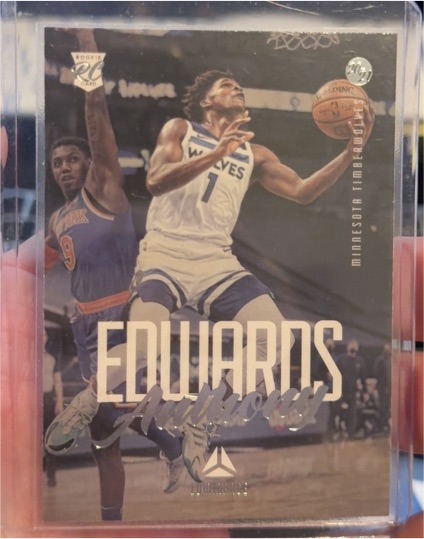 2020-21 Panini Chronicles Luminance #143 Anthony Edwards Rookie Card — front