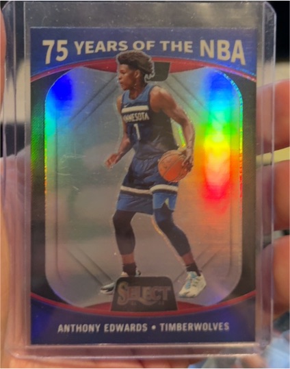 2021-22 Panini Select #59 Anthony Edwards 75 Years of the NBA — front