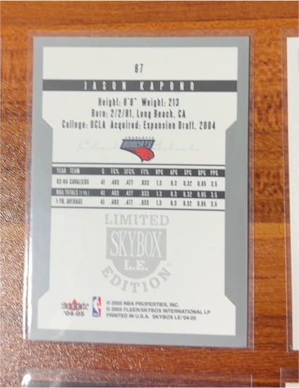 2004 Skybox Limited Edition #67 Jason Kapono — front