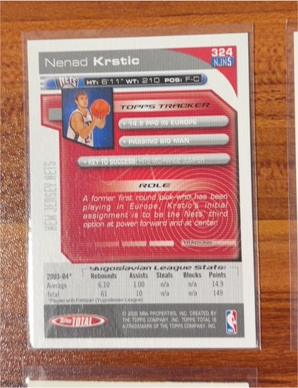2004 Topps Total #324 Nenad Krstic — front
