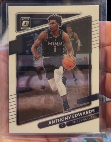 2021-22 Panini Donruss Optic #83 Anthony Edwards — front