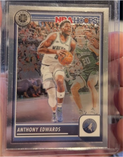 2023-24 Panini NBA Hoops Premium Stock #87 Anthony Edwards — front