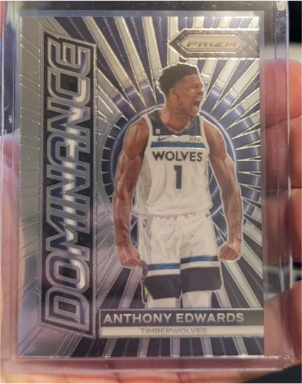 2023-24 Panini Prizm Dominance #15 Anthony Edwards — front
