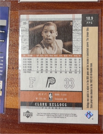 2003 Upper Deck #37 Clark Kellogg — front
