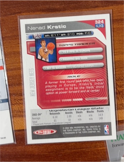 2004-05 Topps Total #324 Nenad Krstic — front