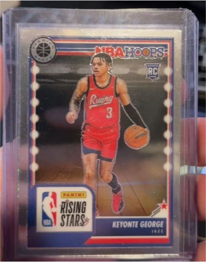 2023-24 Panini NBA Hoops Premium Stock #283 Keyonte George Rising Stars Rookie — front