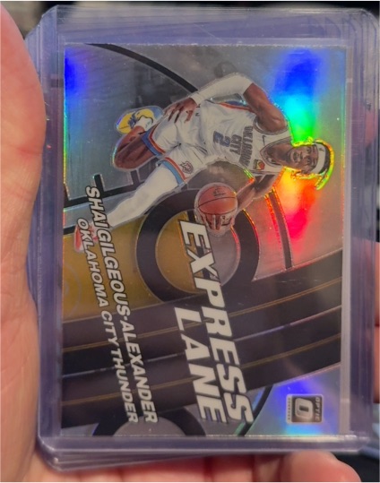 2021-22 Donruss Optic #17 Shai Gilgeous-Alexander Express Lane — front