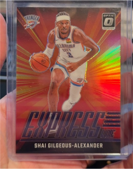 2024-25 Donruss Optic #24 Shai Gilgeous-Alexander Express Lane Purple Prizm — front
