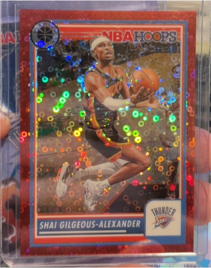 2023-24 Panini NBA Hoops Premium Stock #147 Shai Gilgeous-Alexander — front