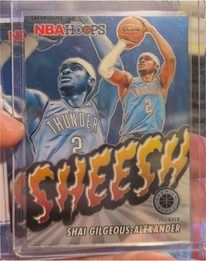 2023-24 Panini Hoops Premium Stock #15 Shai Gilgeous-Alexander Sheesh Thunder — front