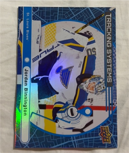 2025-26 Upper Deck #TS-25 Jordan Binnington Tracking Systems — front
