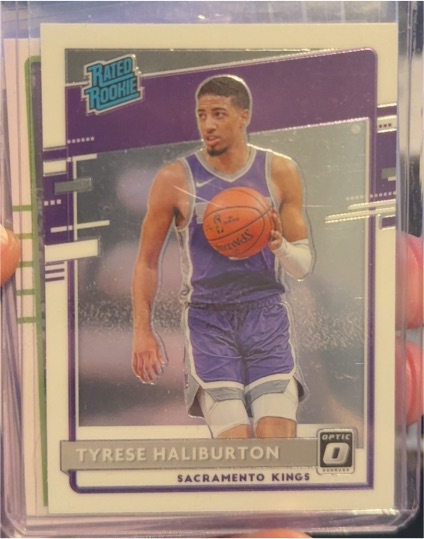 2020-21 Donruss Optic #162 Tyrese Haliburton — front