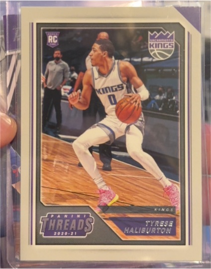 2020-21 Panini Chronicles Threads #91 Tyrese Haliburton — front