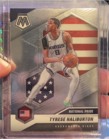 2020-21 Panini Mosaic #258 Tyrese Haliburton National Pride — front