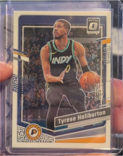 2023-24 Panini Donruss Optic #27 Tyrese Haliburton — front